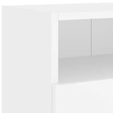 TV Wall Cabinets 2 pcs White 100x30x30 cm Engineered Wood - Extra Image