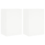 TV Wall Cabinets 2 pcs White 40.5x30x60 cm Engineered Wood
