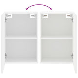 TV Wall Cabinets 2 pcs White 40.5x30x60 cm Engineered Wood
