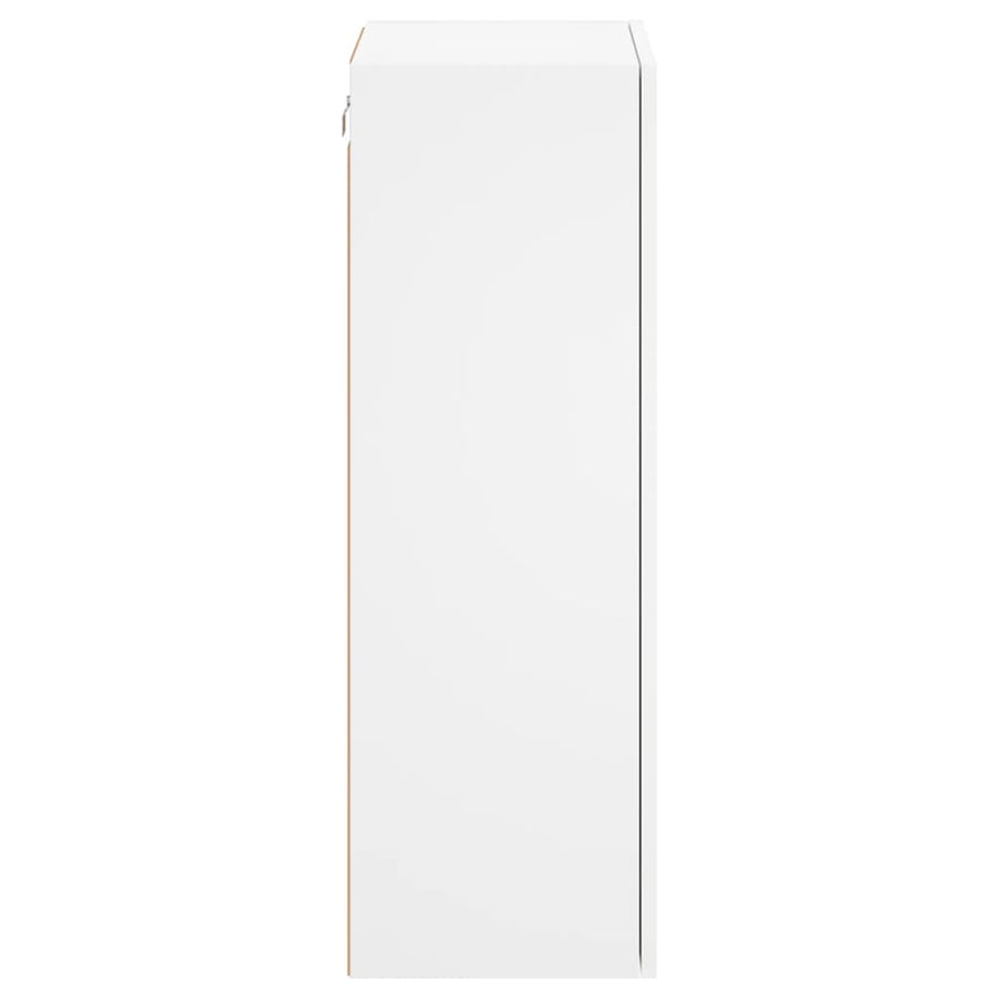 TV Wall Cabinet White 40.5x30x90 cm Engineered Wood
