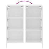 TV Wall Cabinet White 40.5x30x90 cm Engineered Wood