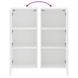 TV Wall Cabinet White 40.5x30x90 cm Engineered Wood - Extra Image