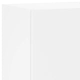 TV Wall Cabinet White 40.5x30x90 cm Engineered Wood