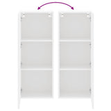 TV Wall Cabinet White 40.5x30x102 cm Engineered Wood