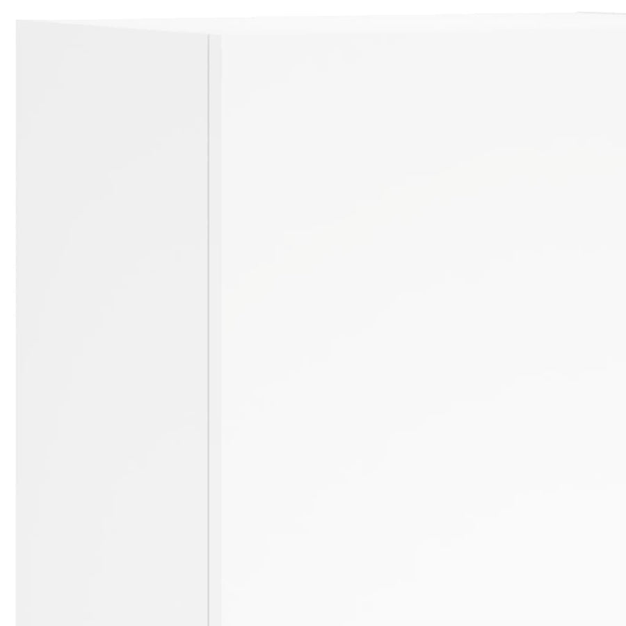 TV Wall Cabinet White 40.5x30x102 cm Engineered Wood