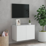 TV Cabinet Wall-mounted White 60x30x41 cm - Side View