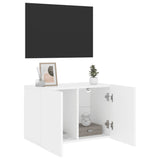 TV Cabinet Wall-mounted White 60x30x41 cm - Top-Down View
