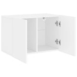 TV Cabinet Wall-mounted White 60x30x41 cm - 45-Degree Angle
