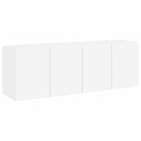 TV Cabinets Wall-mounted 2 pcs White 60x30x41 cm - Front View