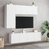 TV Cabinets Wall-mounted 2 pcs White 60x30x41 cm - Side View