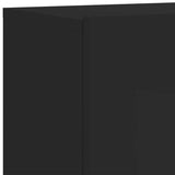 TV Cabinets Wall-mounted 2 pcs Black 80x30x41 cm