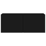 TV Cabinet Wall-mounted Black 100x30x41 cm
