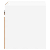 TV Wall Cabinets with LED Lights 2 pcs White 30x28.5x30 cm - Extra Image