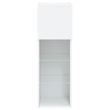 TV Cabinets with LED Lights 2 pcs White 30.5x30x90 cm - Extra Image