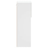 TV Cabinets with LED Lights 2 pcs White 30.5x30x90 cm