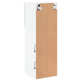TV Cabinets with LED Lights 2 pcs White 30.5x30x90 cm