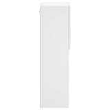TV Cabinets with LED Lights 2 pcs White 30.5x30x102 cm