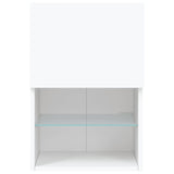 TV Cabinets with LED Lights 2 pcs White 40.5x30x60 cm - Extra Image