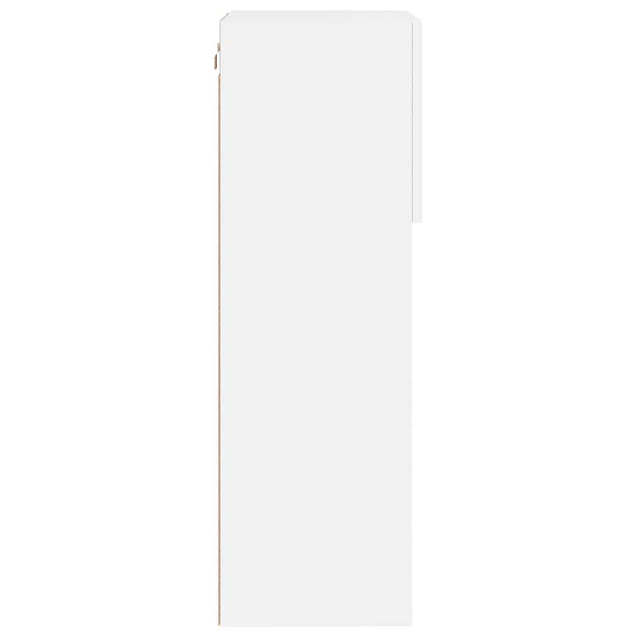 TV Cabinets with LED Lights 2 pcs White 40.5x30x90 cm