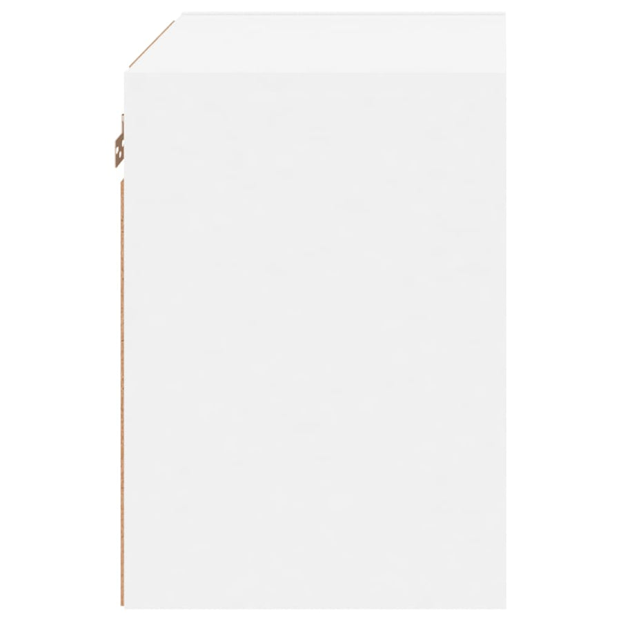 LED Wall Bedside Cabinet 2 pcs White 40 x 28.5 x 40 cm