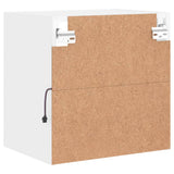 Bedside Cabinets with LED Lights Wall-mounted 2 pcs White - Extra Image