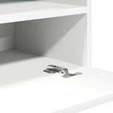 Wall Cabinets with LED Lights for TV 2 pcs White 40x30x60.5 cm - Extra Image