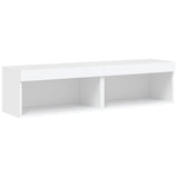 TV Cabinets with LED Lights 2 pcs White 60x30x30 cm - Close-Up Angle