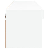 TV Cabinet with LED Lights White 80x30x30 cm - Extra Image