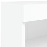 TV Cabinet with LED Lights White 80x30x30 cm - Extra Image