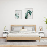 TV Wall Cabinets with LED Lights 2 pcs White 40x30x40 cm - Top-Down View