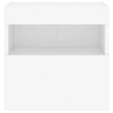 TV Wall Cabinets with LED Lights 2 pcs White 40x30x40 cm - Extra Image