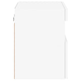 TV Wall Cabinets with LED Lights 2 pcs White 40x30x40 cm