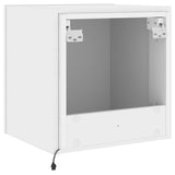 TV Wall Cabinets with LED Lights 2 pcs White 40.5x35x40 cm - Extra Image