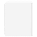 TV Wall Cabinets with LED Lights 2 pcs White 40.5x35x40 cm