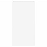TV Wall Cabinet with LED Lights White 40.5x35x80 cm