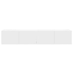 TV Wall Cabinets with LED Lights 2 pcs White 80x35x31 cm