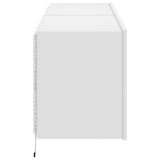 TV Wall Cabinets with LED Lights 2 pcs White 60x35x41 cm