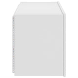 TV Wall Cabinet with LED Lights White 80x35x41 cm - Extra Image