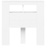 LED Headboard White 100 cm Engineered Wood