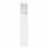 LED Headboard White 100 cm Engineered Wood