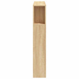 LED Headboard Sonoma Oak 100x18.5x103.5 cm Engineered Wood