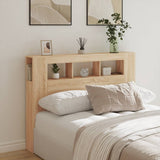 LED Headboard Sonoma Oak 140 cm Engineered Wood - Side View