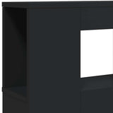LED Headboard Black 180x18.5x103.5 cm Engineered Wood
