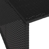 Robot Mower Garage Black 86x90x52/57 cm Poly Rattan - Extra Image