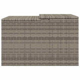 Robot Mower Garage Grey 86x90x52/57 cm Poly Rattan - Close-Up Angle