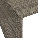 Robot Mower Garage Grey 86x90x52/57 cm Poly Rattan - Extra Image