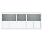 Sideboard with LED Lights White 162x37x67 cm