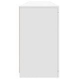 Sideboard with LED Lights White 162x37x67 cm