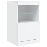 Sideboard with LED Lights White 162x37x67 cm - Extra Image