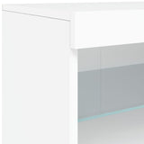 Sideboard with LED Lights White 181.5x37x67 cm - Extra Image